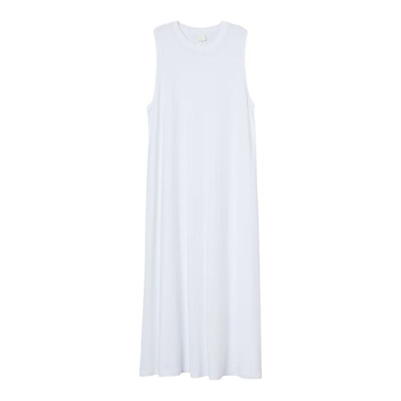 H&M Dresses & Skirts - H&M Modal-Blend‎ Tank Dress Midi Sleeveless Crewneck White XS
